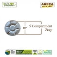 thumbnail image 2 of Round compartment Platter|Bio Mart Areca Palm Leaf Plate|100% Natural|Eco-friendly|Heavy Duty & Re-usable Backyard Compostable|Disposable|Biodegradable|Theme Party, Wedding|Pack of 10, 50 or 100, 2 of 4