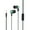 Green, variant on BotaniNest With Microphone Headphones HiFi Stereo Noise Isolating Ergonomic Sport Earphones