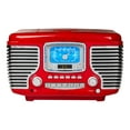 thumbnail image 2 of Crosley Corsair Radio de Table Am/FM Bluetooth avec Lecteur CD et Double Réveil, Rouge, 2 of 3