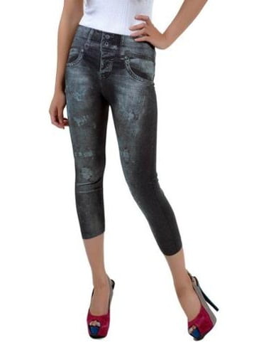 black capri jeggings