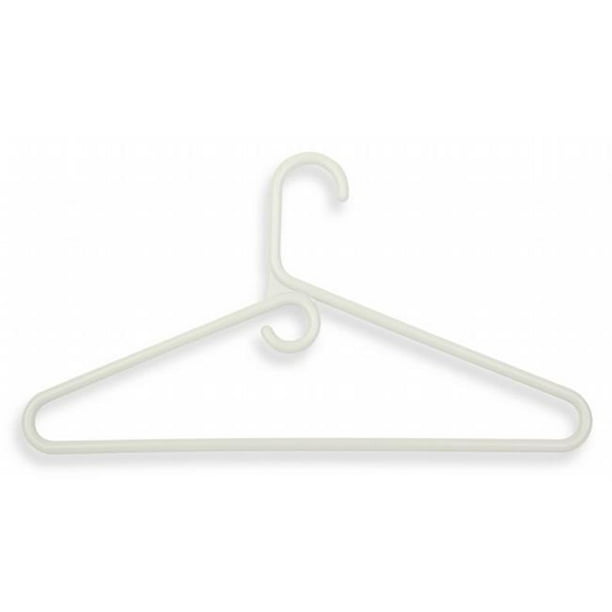 White Plastic Heavy Duty Clothes Hanger 3 Count Walmart