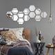 thumbnail image 3 of 12 Piezas Espejo Hexágono Acrílico Adhesivo Adhesivo de Pared Tatuajes de Espejos de Pared Pegatinas de Pared Tridimensionales Decoración de Sala de Estar Dormitorio, 3 of 5