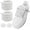 White 54''/140cm, variant on PTSPLLMY Rope Shoe Laces, Black Thick Rope Shoelaces for Air Force 1 AF1 Sneakers Designer Jumbo Big Chunky Fat Shoe Laces