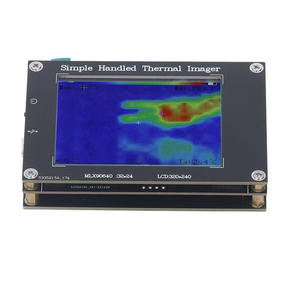 Infrared Thermal Imager, Infrared Thermal Camera Handheld High Accuracy 3.2 Inch Screen FR4 Epoxy Shell 8Hz Refresh Speed Multifunctional For Industrial