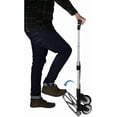 thumbnail image 5 of Folding Hand Truck and Personal Dolly, Foldable Aluminum Trolley Cart, 165 Lb Capacity Heavy Duty Dolly with Wheels of Rubber for Moving, Comfortable Telescoping Handle for Indoor Outdoor, 5 of 6