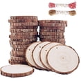 thumbnail image 1 of Conjunto de Posavasos de Madera William Craft, Rodajas Naturales de Madera, 32 Piezas, 1 of 7