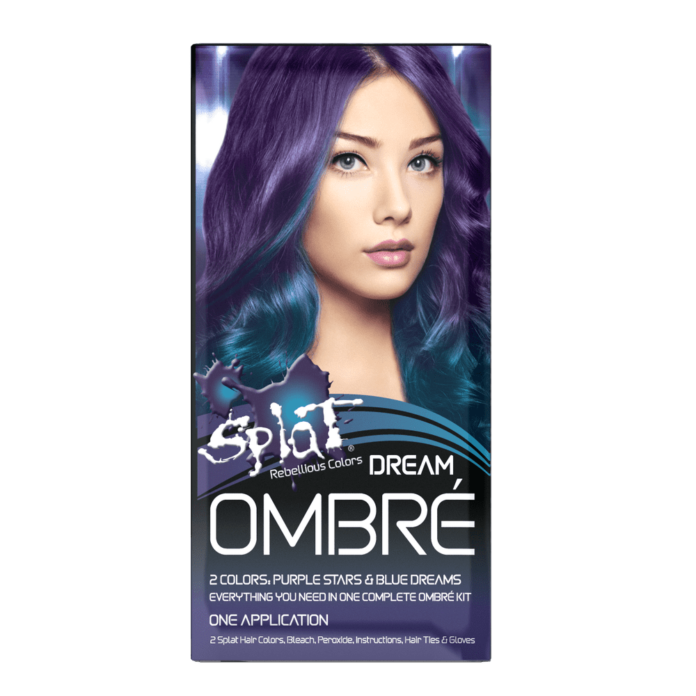 Splat Complete Kit Ombre Dream Semi Permanent Blue And Purple Hair Dye