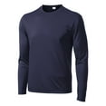 thumbnail image 5 of Mens Long Sleeve PosiCharge Competitor Polyester Tee Shirt True Navy 4XL, 5 of 8