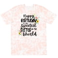 thumbnail image 3 of Inktastic Happy Birthday to the Sweetest Sister in the World T-Shirt, 3 of 5