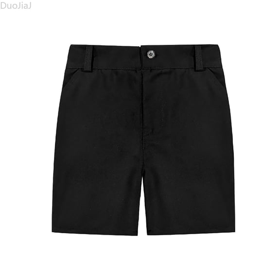 DuoJiaJ Youth Boys Golf Shorts Stretch School Uniform Clothes Kids Flat Front Twill Casual Shorts Pockets Size 3-4 Years