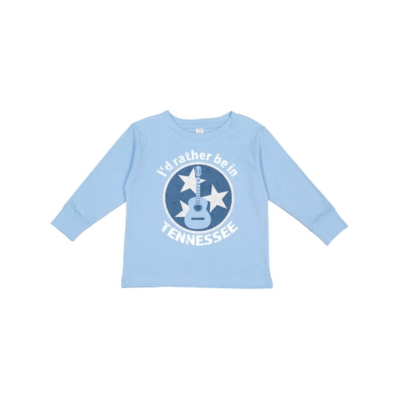 Inktastic I'd Rather Be in Tennessee Boys or Girls Long Sleeve Toddler T-Shirt