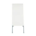 thumbnail image 5 of ACME Pervis Faux Leather Upholstered Side Chair in White and Chrome, 5 of 5