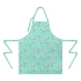 thumbnail image 2 of Pioneer Flower Floral Print Pattern Apron for Women and Men, Cotton Linen Waterproof with Pockets, Adjustable, 33x27 Inch for Kitchen, Gardening, BBQ, Salon, 2 of 6