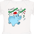 thumbnail image 4 of Inktastic I Want a Hippopotamus for Christmas Hippo in Santa Hat Boys or Girls Long Sleeve Baby Bodysuit, 4 of 5