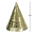 thumbnail image 3 of (4 pack) Mini Gold Fringe Foil Party Hats, 4 Count, by Way To Celebrate, 3 of 7