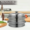 thumbnail image 4 of Miangastore 1 Set Stackable Steamer Basket with Lid Kitchen Food Steamer Pot Accessories, 4 of 8
