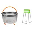 thumbnail image 1 of Stainless Steel Steamer Basket Set,Instant-Pot Accessories for Ninja Foodi Pressure Cooker & Multi Cooker,6Qt, 1 of 8