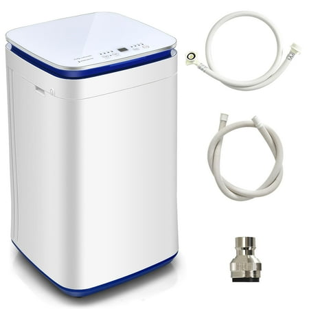 Giantex Full Automatic Washing Machine, 7.7lbs Portable Washer w/Heating Functions, Compact Laundry Washer for Apt/Dorm/RV