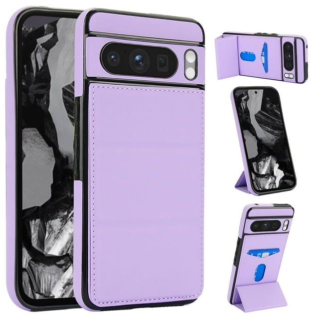 Funda Cartera Dteck para Google Pixel 8 Pro 6.7" 2024 Morada