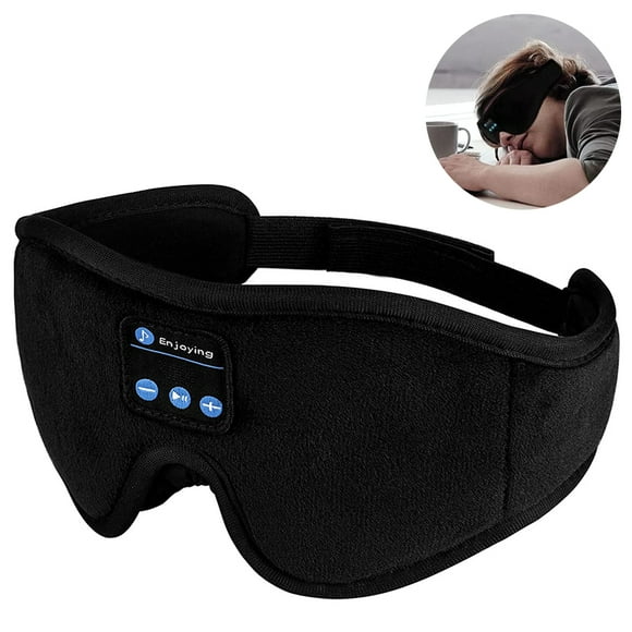 Sleep Headphones, Bluetooth Wireless Music 3D Eye mask, Adjustable Sleep mask Headphone, Ultra-Thin Hands-Free Stereo Speakers for Side Sleepers Insomnia Meditation Travel