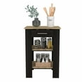 thumbnail image 3 of Boahaus Versailles Kitchen Island (Black Wengue / Light Oak), 3 of 7