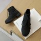 thumbnail image 3 of NECHOLOGY Botas Mujer Adulto Femenino Zapatos Botines de mujer Botines de moda de mezclilla sólida de tacón bajo de otoño e invierno para mujer 2022 (Black, 9), 3 of 5