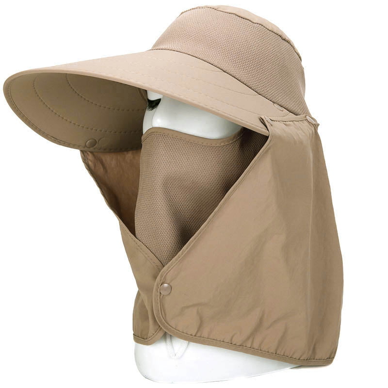 Sun Hat Removable Neck Face Flap 