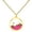 Gold Magenta, variant on Mustard Seed Necklace for Women Glow Men Faith Mountain Stainless Steel Silver Rose Gold Plated Charm Simple Dainty Personalized Statement Jewelry Gold Green