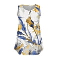 thumbnail image 3 of Drses Women Plus Size Camisole Floral Tie-Dye Tops V Neck T-Shirts Button up Tunic Casual Flowy Pleats Tanks Blouses, 3 of 4