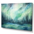 thumbnail image 2 of Designart "Minimalist Scenery Of The Northern Lights II" Northern Lights Wall Decor, 2 of 7