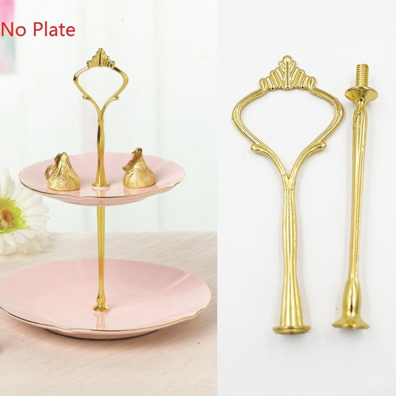 10SET 2/3Tier Cake Cupcake Plate Stand Handle Fitting Hardware Rod Wedding Party 