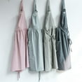 thumbnail image 7 of Sufanic Women Bib Apron Cotton Linen Sleeveless Pinafore Dress Home Cooking Florist Cute, 7 of 7