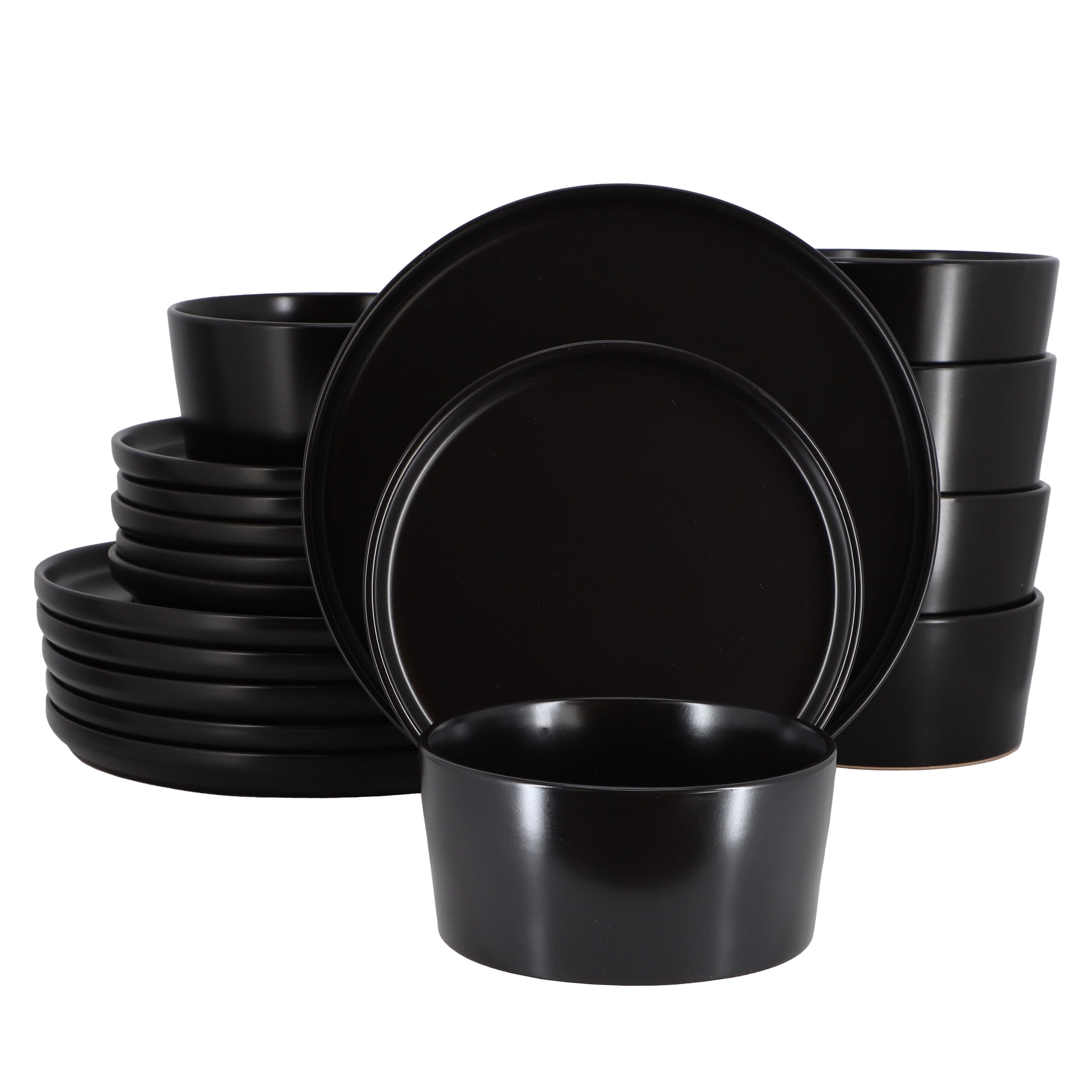 Elama Zen Rust Mozaik 16 Piece Dinnerware Set - Walmart.com