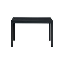 Dtwnek Rectangle Wood Dining Table for Living Room, Dining Room, Kitchen, Black
