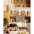 thumbnail image 3 of Valances for Windows Fall Thanksgiving Rod Pocket Cafe Window Treatments Valance Curtains for Kitchen Bathroom Laundry Basement Windows 42"x12", 3 of 6