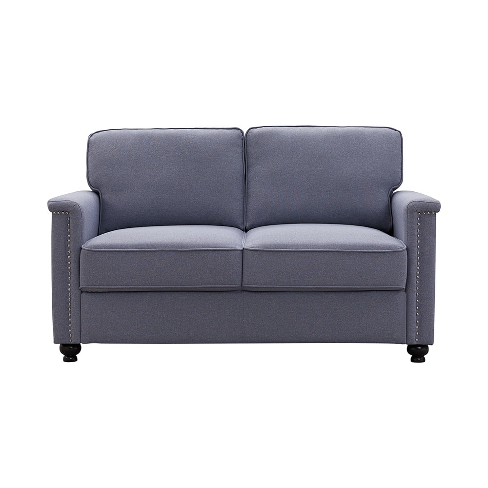 Kepooman 56" Modern Linen Farbic Loveseat Sofa, Overstuffed Classically 2-Seater Armrest Sofa for Living Room Bedroom Office, Gray Kepooman 56" Modern Linen Farbic Loveseat Sofa, Overstuffed Classically 2-Seater Armrest Sofa for Living Room Bedroom Office, Gray