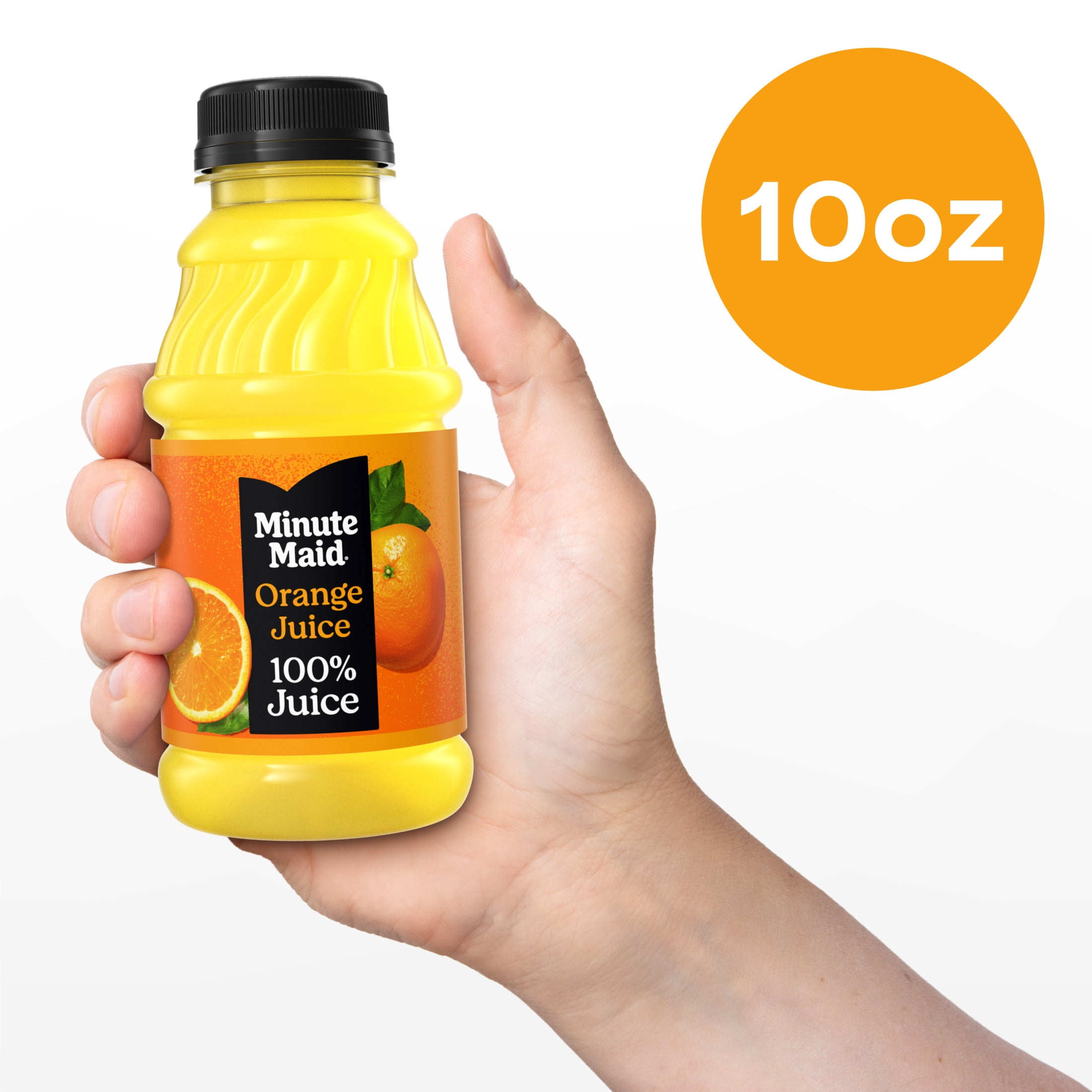 (2 pack) Minute Maid Orange Juice Bottles, 10 fl oz, 6 Pack