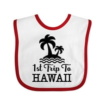 Inktastic First Trip to Hawaii Vacation Boys or Girls Baby Bib