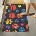 thumbnail image 2 of Dreamtimes Rainbow Animal Paw Bath Mat Set Soft High Absorbent Non Slip Rectangular Bath Rug+U-Shaped Toilet Mat, Non-Slip Bath Carpet Bath Mats for Bathroom 24"x16"+24"x20", 2 of 5