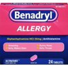 Benadryl Allergy Relief Ultratab Tablets 24 ea (Pack of 4)