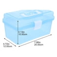 thumbnail image 3 of MIANGASTORE 2Pcs Portable Transparent Medicine Cabinet Transparent Storage Box for Household Use, 3 of 8