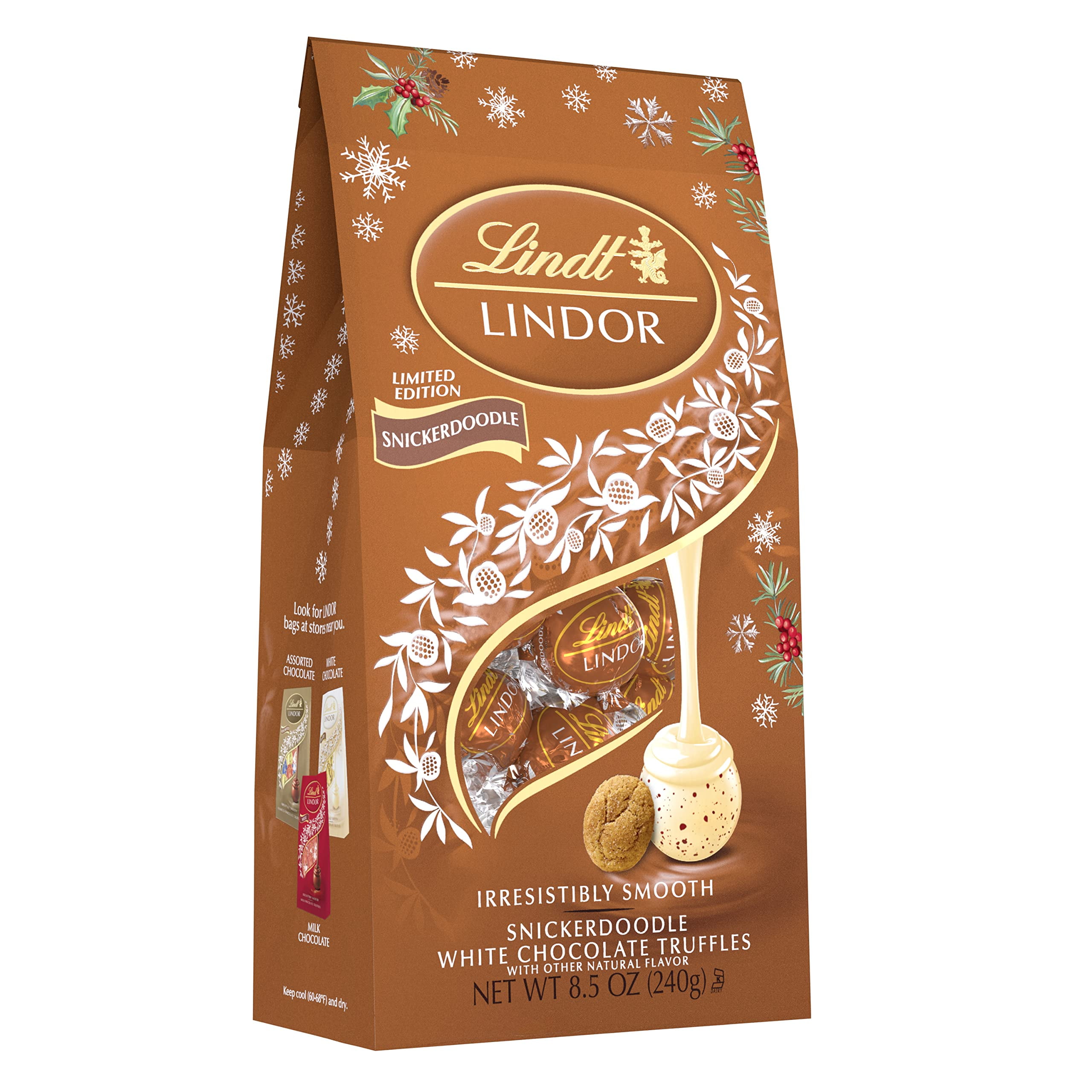 Lindt Lindor Holiday Snickerdoodle White Chocolate Truffles, 8.5 oz