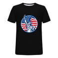 thumbnail image 5 of UVEASISHA Big and Tall Independence Day Tshirts for Men Short Sleeve American Flag Graphic Tee Fashion Hipster Tee Tops Black XXL, 5 of 6