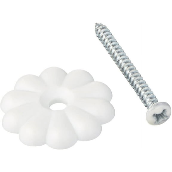 Mobile Home/RV Ceiling Rosette Buttons with Rosette Screws (50 Count)