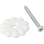 Mobile Home/RV Ceiling Rosette Buttons with Rosette Screws (50 Count)