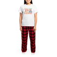 thumbnail image 4 of CafePress - All The Cool Kids Are Reading Pajamas - Women's Short Sleeve Print T-Shirt and Pants Light Cotton Pajama Set, 4 of 7
