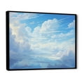 thumbnail image 2 of Designart "Pastel Aqua Skies IV" Clouds Floater Framed Wall Decor, 2 of 5