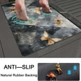 thumbnail image 5 of Bath Mat Rug,Black gray marble, golden butterfly Non Slip Quick Dry Super Absorbent Thin Bathroom Rugs Fit Under Door-Easy to clean Bathroom Floor Mats-Shower Rug for Shower Sink Bathtub(16" x 24"In), 5 of 6