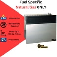 thumbnail image 4 of Comfort Glow DVN25 25K BTU Direct Vent Natural Gas Wall Heater, Gray & Black, 4 of 13