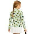 thumbnail image 2 of Psesaysky Cartoon Avocado Print Girls Long Sleeve Fleece Sweathirts Trendy Half Zipper Pullovers Athletic Thermal Coat for Golf Running 12-13 Years, 2 of 6